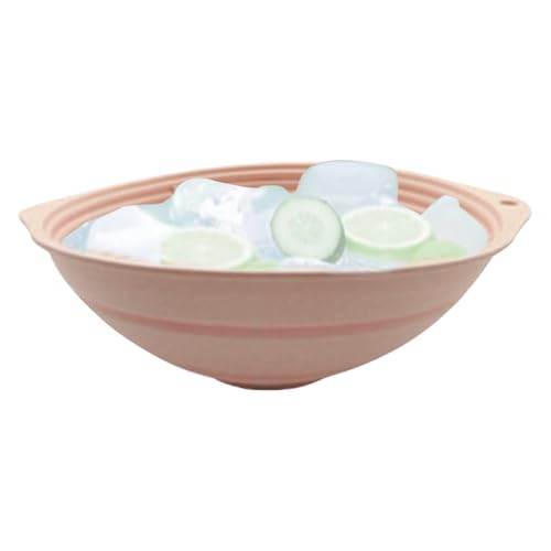 Generico Cuenco facial para baño de hielo - Cuenco para baño de hielo facial - Solución para limpieza de la piel de silicona plegable para mujeres, niñas y amigos centro de spa por la mañana
