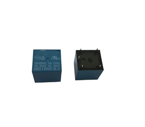 Relais de puissance 12 V CC T73-12 SRD-12VDC-SL-C pour circuits imprimés en lot de 100 pièces