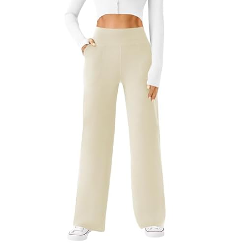 Women's Dress Pants Business Casual Stretchy Work Pants High Waisted Pull On Slacks Office Wide Leg Trousers Navy Blue X-Small