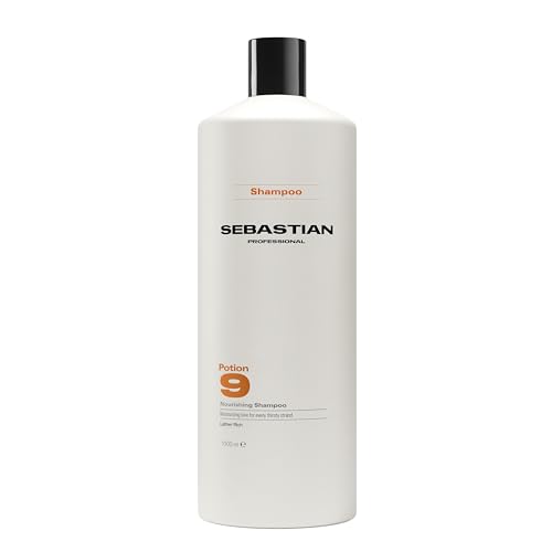Sebastian Professional Potion 9 | Champú Nutritivo e Hidratante Profesional | Limpieza y Suavidad Irresistible | Para Cabello Seco | 1L