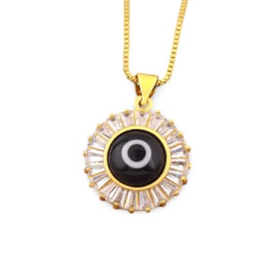 Colliers de pendentif yeux turcs ronds le cadeau mixte idéal en 7 variantes colorées