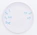 Aquaterra Living Ecofriendly Dinner Plate Set with Dragonfly Designs- Set of 6, 10" indoor or outdoor plates