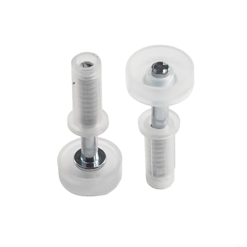 Kit de Herrajes para Puerta Plegable 8 piezas Ruedas Guía Superior de 3/8 Pulgadas - Piezas de Repuesto de Nylon y Metal para Puertas de Clóset Plegables miniatura 3