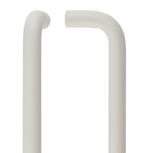 Ironmongery Solutions® 19mm D Pull Handle 425mm Centres Grade 304 Stainless Steel Heavy Duty Door Handle Corrosion Resistant Bolt Through Fixings Included (Powder Coat White)