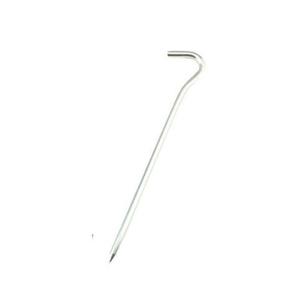 Piquets de tente de 18 cm, piquets de tente en alliage d'aluminium, accessoires de tente/tente de camping pour le camping, la randonnée, la randonnée (couleur : or, taille : 6 pièces) (argent 12 piè