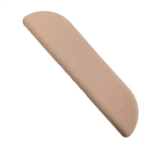 HurYarg Travel Makeup Brush Holder, Portable Silicone Makeup Brush Case Eco-Friendly for Business, Makeup Brush Organizer Soft Feel, Nice and Stylish Makeup Brush Box for Gifts (Khaki)