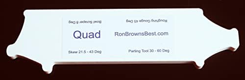 Ron Brown's Best Quad Platform SettingJig For Wood Lathe Tools - Roughing Gouge, Skew, Parting Tool, Bowl Scraper