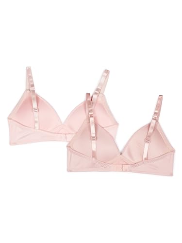 TAHARI Girls' 2-Pack Molded Wire-Free Training Bras – Soft, Adjustable Fit2