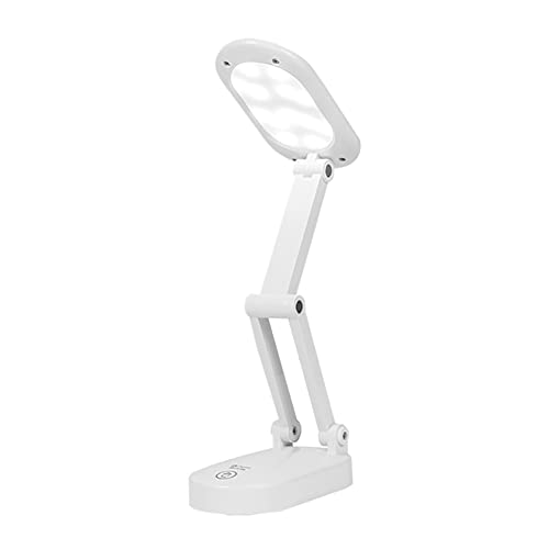GOSHOPPING LED デスクライト USB充電式 電気スタンド 卓上スタンド テーブルランプ ledライト 3段階調色(白色/暖色/昼光色) 無段階調光 目に優しい タッチセンサー 折り畳み式 テーブルスタンド 寝室 仕事 読書灯 勉強机 学習机