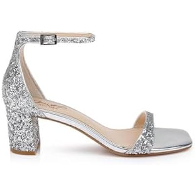Jewel Badgley Mischka Reese Simple Block Heel Sandal