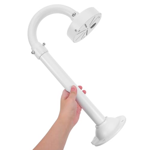 Support caméra dôme en aluminium blanc télescopique orientable 360
