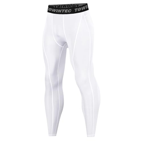 Towintec Pantalones de compresión para Hombre Pantalones de Entrenamiento Capa Base de Secado rápido Mallas para Correr Pantalones Ajustados Transpirable Leggings para Gimnasia Deporte Yoge
