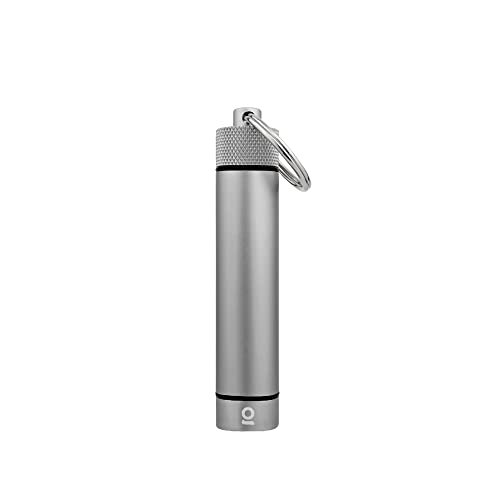 ONGROK Premium Storage Tube Keychain Pocket-Sized Airtight Aluminum Metal Holder and Case (Gun Metal)