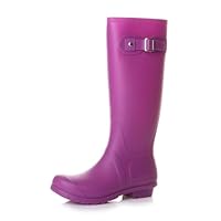 AJVANI womens ladies rubber festival waterproof wellington rain boots wellies size