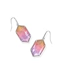 Kendra Scott Hallie Drop Earrings, Silver-Plated Brass, Sunrise Watercolor Illusion, Fashion Jewelry for Women