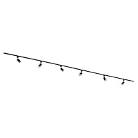 Qub Focus III 1-Phasen Led Schienensystem - 400 cm - 6x GU10 Spots Schienensystem lampen - 4x 1m Lichtschienensystem - I-Form - Deckenstrahler Schwarz - Erweiterbar & flexibel - LED-kompatibel