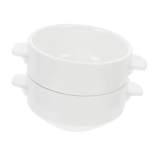 Didiseaon 2pezzi Ciotola Per Zuppa Con Manico in Ceramica Ciotola Per Cereali Per Servire Noodles Zuppe Ramen e Insalate Pratica Per Uso Domestico Ristorante Casa e Hotel