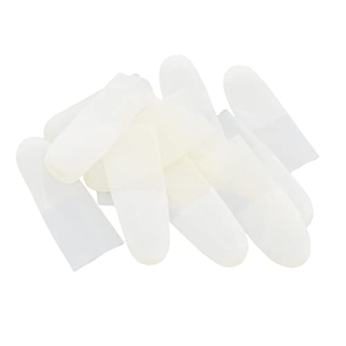 FRCOLOR 150pcs Finger Cots Exercise Finger Support Workout Glove Anti Static Fingertips Finger Protector Clear Clear Stand White Protective Case Non-Slip