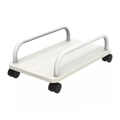Soporte para CPU con bandeja de almacenamiento ampliada y sistema de polea para escritorio miniatura 1