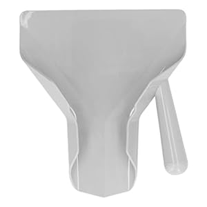 Pommes-Frites-Schaufel, Mehrzweck-Kunststoff-Chips-Schaufel, Popcorn-Schaufel mit rutschfestem rechten Griff, Lebensmittelschaufel für französische Eis-Süßigkeiten-Snacks