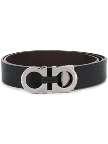 Salvatore Ferragamo Black Reversible Belt