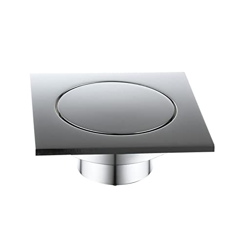 Couverture de drain de douche en laiton carré pour nettoyage facile de sol