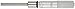 Starrett T63RL Long Range Micrometer Head, 0-2" Range, 0.0001" Graduation, +/-0.0001" Accuracy, Ratchet Stop Thimble, Lock Nut