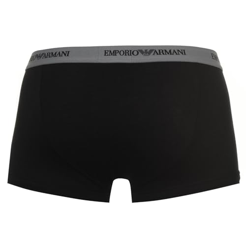 Emporio Armani Men's Men's Basic - Essential Monogram 3-pack Trunk Boxer Shorts (pack of 3)