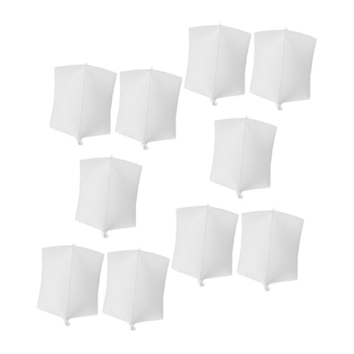 Mobestech 10 Beschreibbare Weiße Ballons aus Pa mit Schwebender Heliumfunktion...