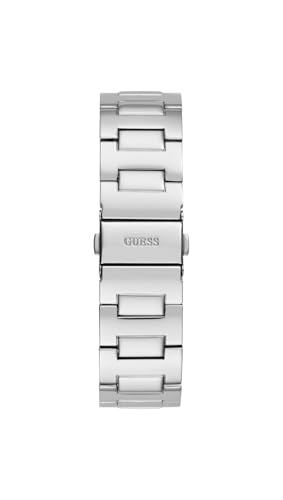 Image of GUESS Silver-Tone Barrel Analog Watch