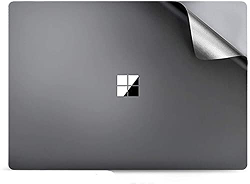 Image of XSKN Pure Color Full Body Bubble Free Computer Vinyl Decal Sticker Cover Protective Skin for Microsoft Surface Laptop 1 2 3 4 Model Computer (Surface Laptop 3 15 inch, Space Gray)