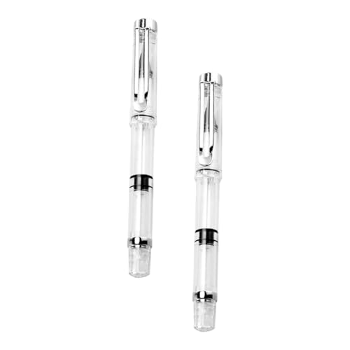 Cabilock 2 piezas Plumas de Pincel Acuarela Recargables Unidades Pinceles de Caligrafía Suaves con Sistema de Absorción Giratorio para Dibujo y Escritura Artística Diseño Ergonómico