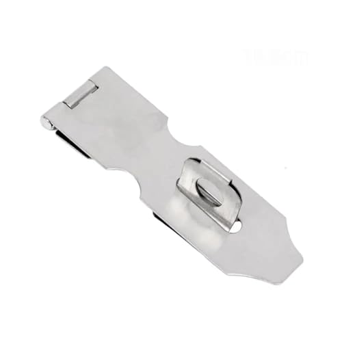 USOHJZ Candado De Puerta Hasp 8 Pcs Padlock Clasp Door Lock Hasp Staple Anti Theft Window Staple Stainless Steel Buckle Hardware Shed Latch(4 Inch)