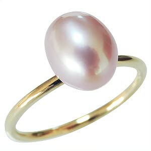 淡水真珠5つ並んだリング パール/ホワイトトパーズ シルバーリング(淡水真珠/6月誕生石