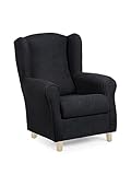 * DIMENSIONES: Altura: 93 cm I Ancho: 74 cm I Profundidad: 77 cm I Altura del asiento: 41 cm I Altura del respaldo: 60 cm I Reposabrazos de altura: 58 cm I Capacidad máxima de carga recomendada: 100 kg | Ancho de asiento: 46 cm. | Fondo de asiento: 50 cm.