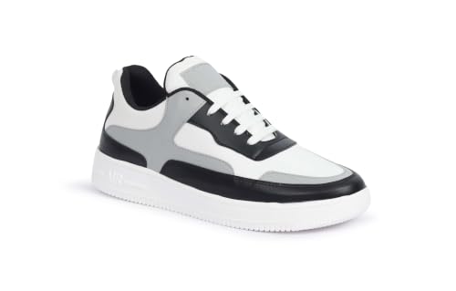 Image of Casual Low-Top Streetwear Sneakers with Embossed Sole Detail
