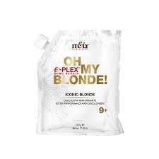 It&ly Italy OH MY BLONDE Extra Performance Hair Decolorizer Lightener Bleach, 9+ Levels Lightening with Plex Bond Repair (w/ Sleek Teasing Comb) Itely Italian Beauty (17.63 oz (PACK OF 1))