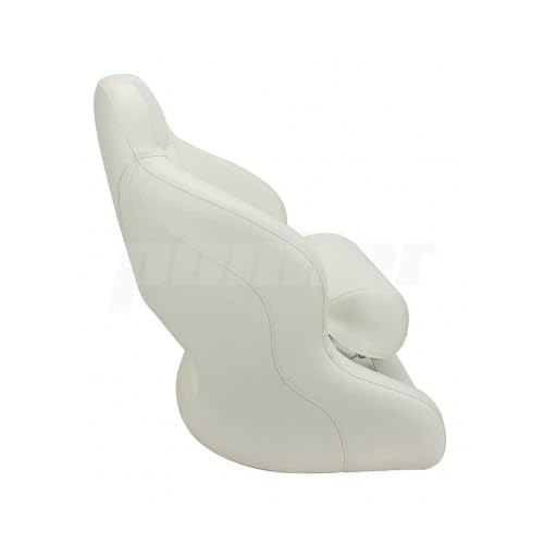 Bootssitz/Bootsstuhl/Steuerstuhl "NAHE", FlipUp-Funktion, Boot Yacht Farbe weiss