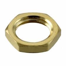 3/4" inch Brass Internal thread hexagon hex check nut, lock nut (half nuts) - 1 No-image-0