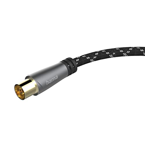 Hama Antennenkabel, 1,5m, 120 dB, Koax Stecker - Kupplung, HD TV, 8K – Ansicht 4