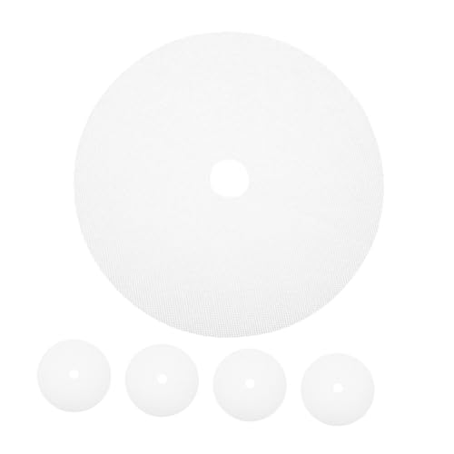 Mikinona 5pcs Round Dehydrator Silicone Pads Non Stick Food Dryer Liners with Center Mats for Easy Cleaning and Quantity Drying