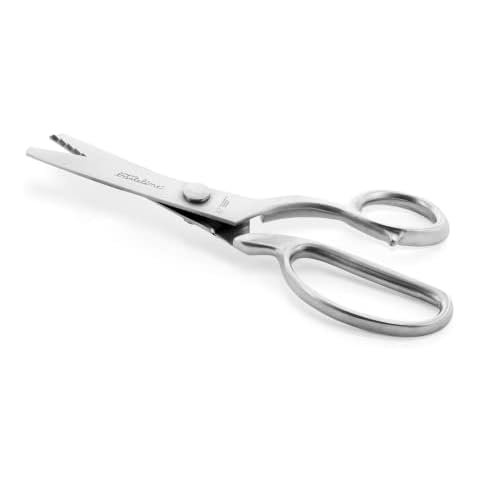 BASTELINE ZACKENSCHERE/Stoffschere 21 cm rostfrei mit 8mm Schnittbreite, Zickzackschere in Aufbewahrungsbox zum Schneidern und Basteln Cover