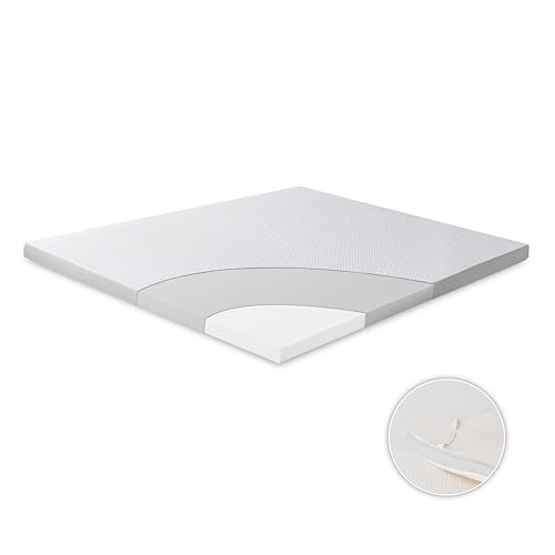 EGO Home Matratzen Topper Memory Foam 140x190cm mit 5 cm Höhe, atmungsaktiver Matratzentopper, Matratzenauflage, Mattress Topper für Bett und Boxspringbett, Bezug Waschba