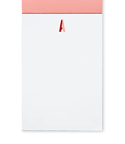 Kate Spade New York Initial Notepad, Paper Pad with 100 Blank Sheets, 7" x 4.75" Small Writing Pad for Desktop Notes B (Purple) - Image 2