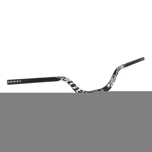 ALCXAZS Manillar extralargo para Bicicleta BMX de Descenso Conquer Trails, Alto Rendimiento, Acabado Arenado y anodizado, 31,8 mm, Negro, 780 mm