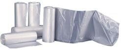 High Density Trash Can Liners- 24 x 24, 10 Gallon, 8 mic, Clear (1000 Bags/Case)
