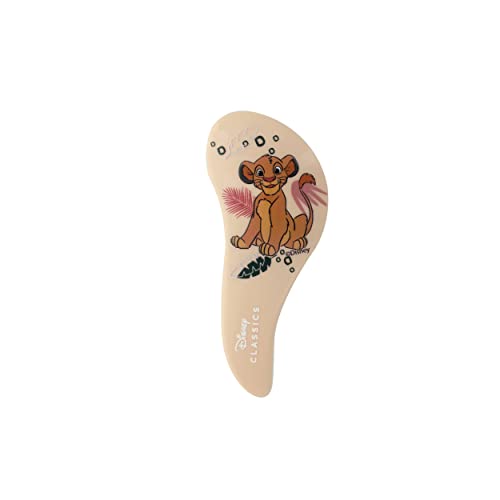 DISNEY Animals - Brosse à Cheveux Démêlante Format Mini - SIMBA - Le Roi Lion - Tous types de cheveux