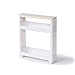 GYL Armoire Étroite, Chariot de Rangement Mince, Rayonnage Mobile, avec Poignée, oour Toilette, Salle de Bain, Cuisine, Blanc (Size : Style1)