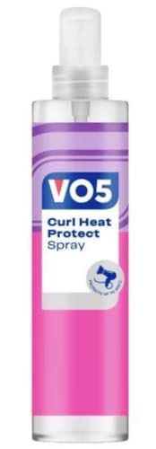 VO5 Curl Heat Protect Spray 200ml | Shields Against Heat Damage | Helps Define Curls | Lightweight & Non-Greasy | With Heat Defence up to 230C