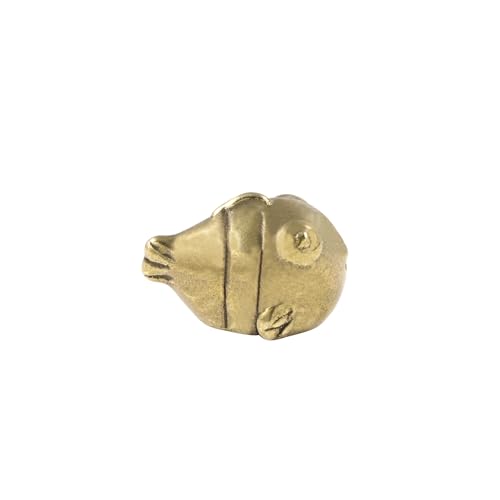 Poisson moche en laiton RLKHXBS : statuette de décoration vintage pour le thé